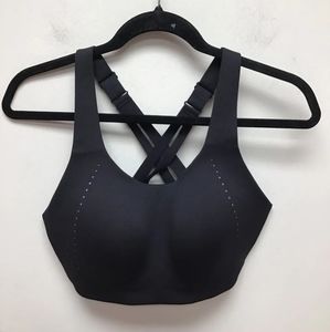 38DD Lululemon Air Support Bra Solid Black Crossback Adjustable NWOT